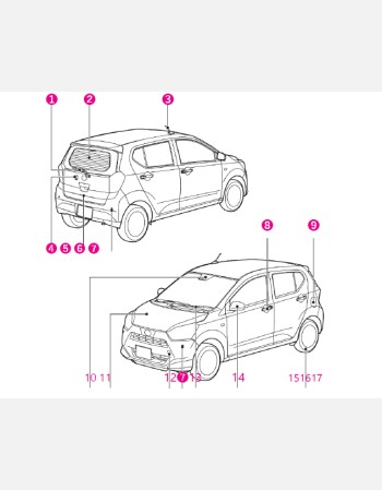 toyota pixis epoch 2021-2022 owners manual in english